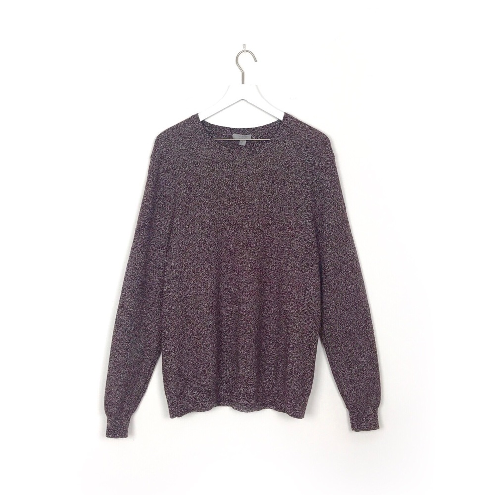 COPY - COS | Burgundy Marled Linen-Cotton Jumper